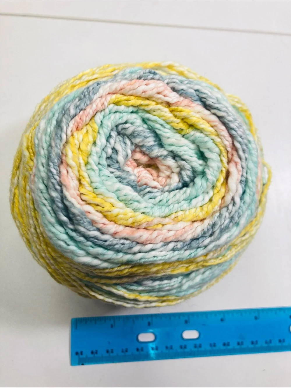 Bargain Yarn: 8.68 oz / 246 g Untagged Cotton Blend Feeling Variegated Cake